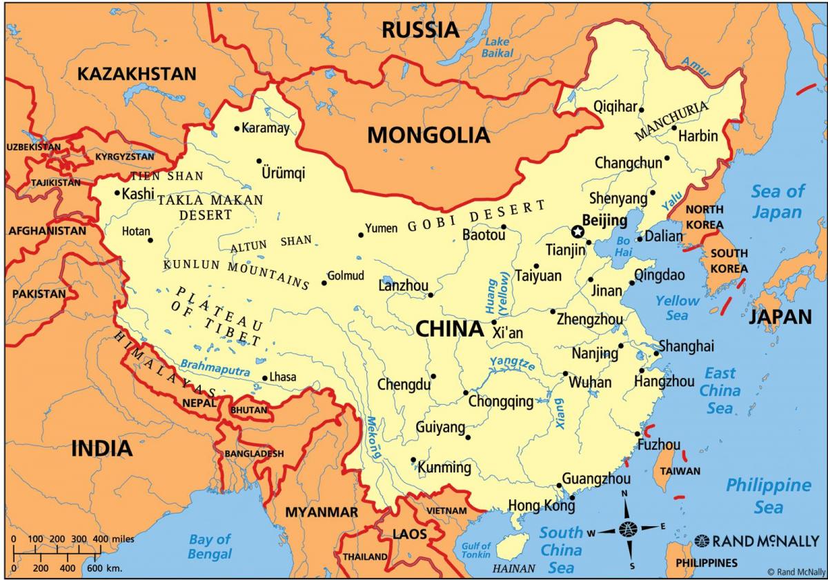 Kinijos politinis žemėlapis
