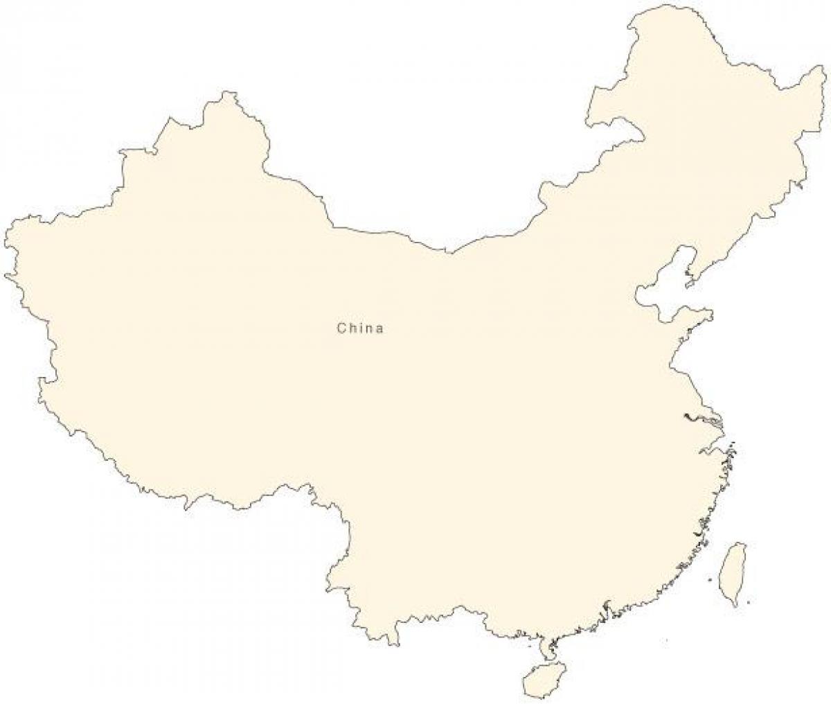 Kinija paprastas map