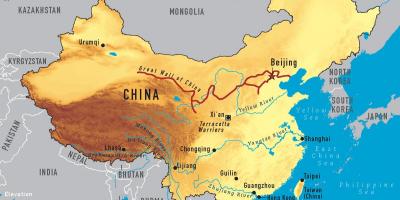 Žemėlapis Kinija